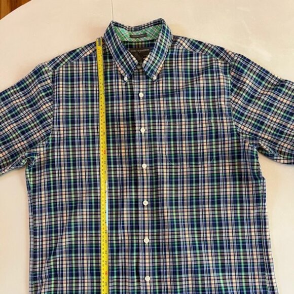 SADDLEBRED | Short Sleeve Men's button down shirt Size L - Picture 6 of 13